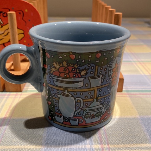 Fiestaware periwinkle Christmas mug made for Betty Crocker - Picture 3 of 5